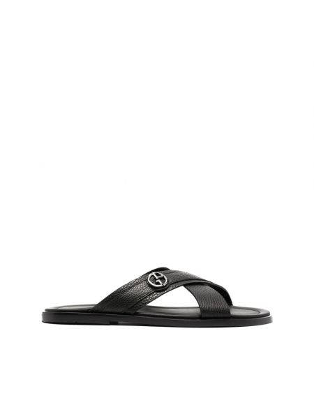 Sandale ohne absatz Giorgio Armani schwarz