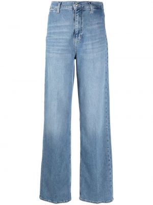 Jeans taille haute Calvin Klein bleu