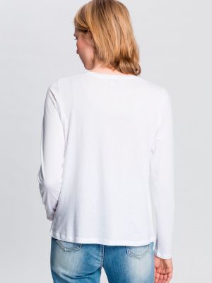 Тениска с дълъг ръкав Herrlicher бяло