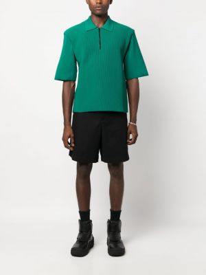 Polo krekls ar rāvējslēdzēju Amomento zaļš
