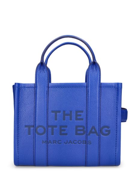 Bolso shopper de cuero Marc Jacobs azul