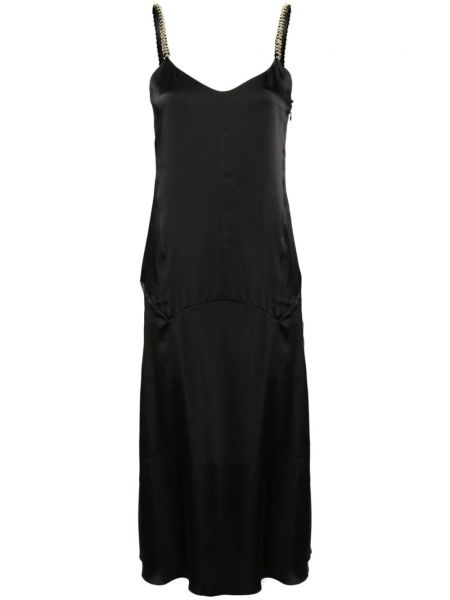 Μίντι φόρεμα Lanvin μαύρο