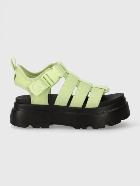 Usnjene sandali Ugg zelena