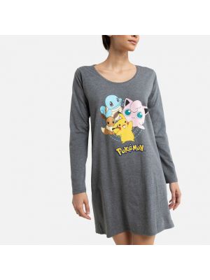 Camisón manga larga Pokemon gris