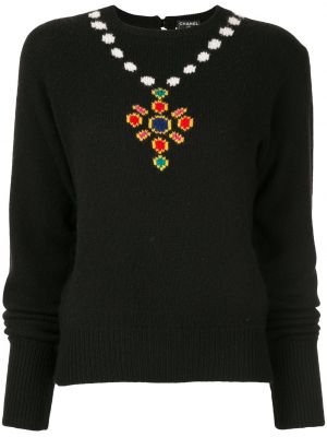 Sweter Chanel Pre-owned czarny