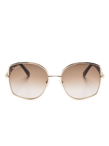 Okulary przeciwsłoneczne Ferragamo złote