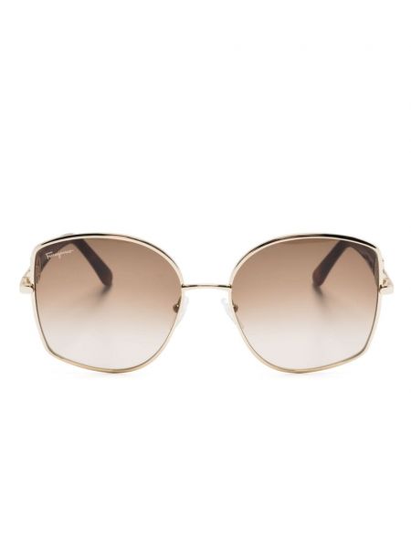 Lunettes de soleil Ferragamo doré