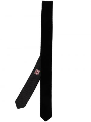 Žakárová kravata Giorgio Armani čierna