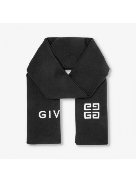Шерстяной шарф Givenchy черный