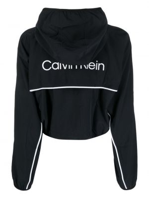 Bluza z kapturem na zamek z nadrukiem Calvin Klein