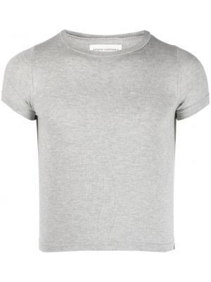 Kašmírové tričko Extreme Cashmere šedé