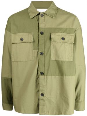 Памучна риза Frame зелено
