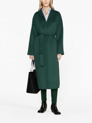 Vlněný kabát Ermanno Firenze zelený