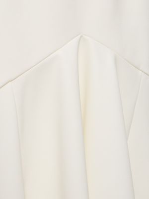 Sukienka długa bez rękawów z dżerseju Alexandre Vauthier biała