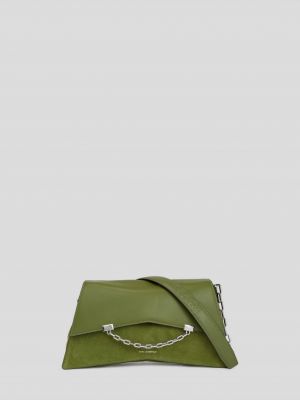 Zelená semišová kabelka Karl Lagerfeld
