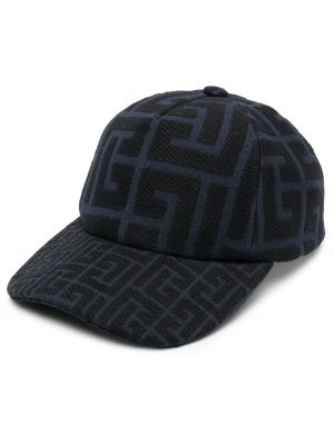 Jacquard cap Balmain blå