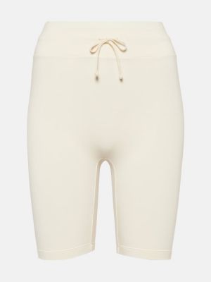 Pantalones cortos de tela jersey Loro Piana blanco