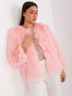 Geacă de tranziție cu fermoar Fashionhunters roz