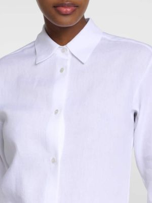 Λινό πουκάμισο Gabriela Hearst λευκό