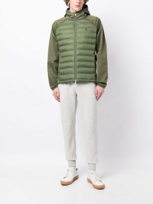 Jaka ar izšuvumiem ar kapuci Polo Ralph Lauren zaļš