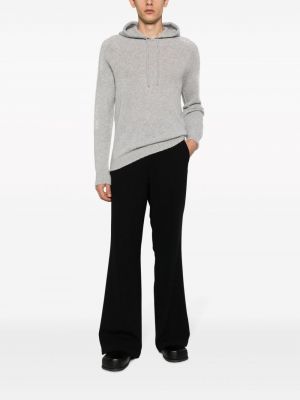 Vlněný svetr s kapucí Société Anonyme šedý