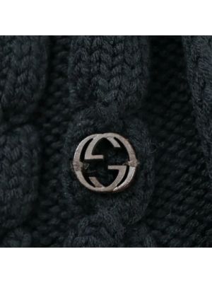 Bufanda de lana Gucci Vintage negro