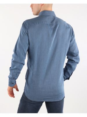Rifľová košeľa Trussardi Jeans modrá