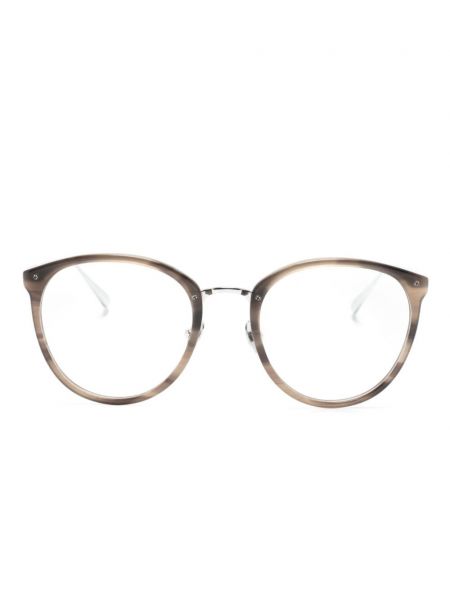 Lunettes de vue à motif géométrique Linda Farrow gris