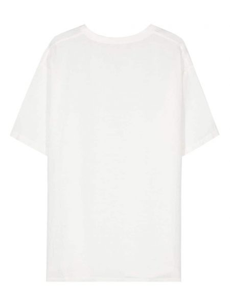 T-shirt en lin Barena blanc