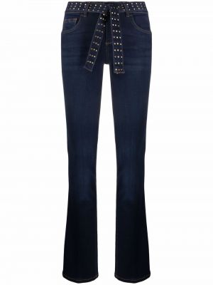 Bootcut jeans ausgestellt mit spikes Liu Jo blau