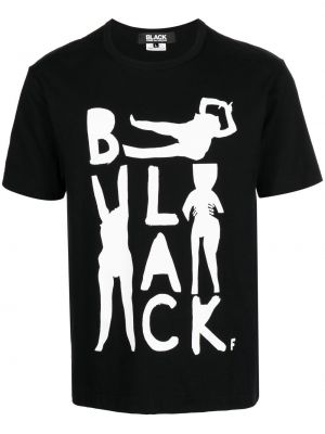Kokvilnas t-krekls ar apdruku Black Comme Des Garçons
