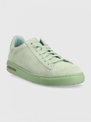 Sneakersy zamszowe Birkenstock zielone