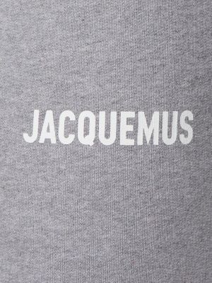 Spodnie sportowe bawełniane Jacquemus beżowe