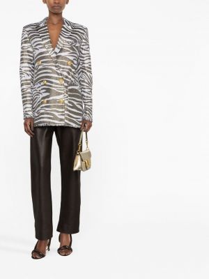 Mantel mit print mit zebra-muster Balmain
