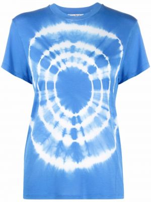 Camiseta con estampado tie dye Acne Studios azul