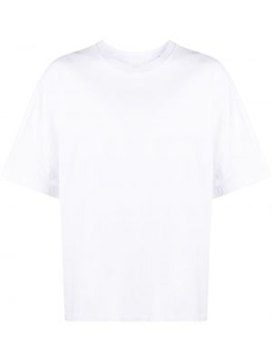 T-shirt en coton à imprimé Marant blanc