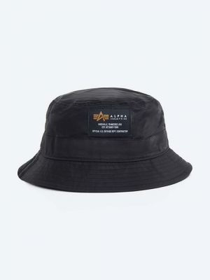 Хлопковая шапка Alpha Industries черная