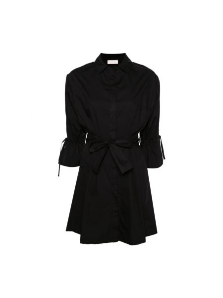 Kleid mit kragen mit plisseefalten Liu Jo schwarz