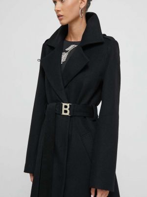 Płaszcz wełniany Blugirl Blumarine czarny