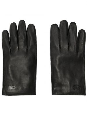 Кожени ръкавици Burberry черно