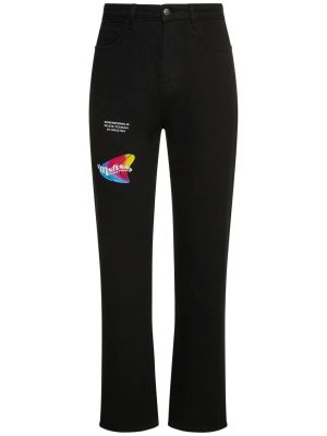 Bavlnené džínsy s rovným strihom Msftsrep čierna