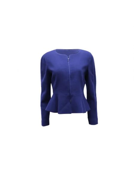 Bluza wełniana Armani Pre-owned niebieska