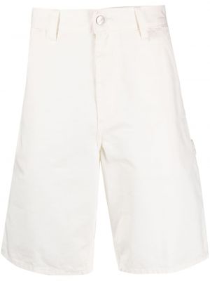 Kratke traper hlače Carhartt Wip bijela