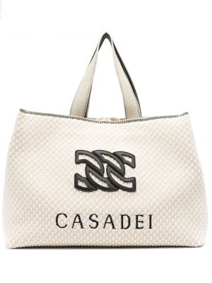 Τσάντα shopper Casadei μπεζ