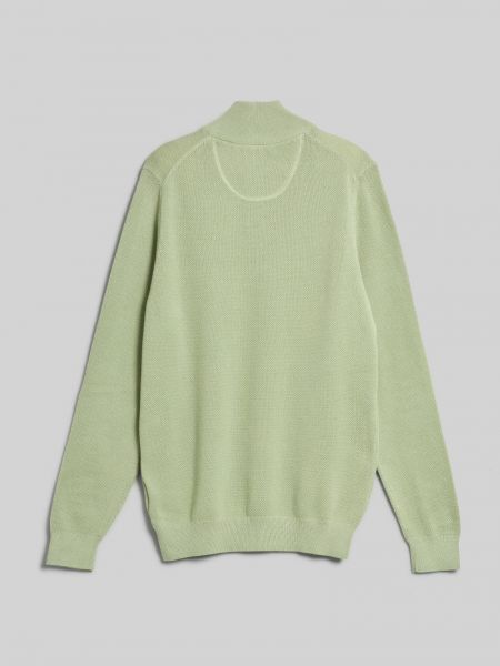 Pamut pulóver Gant zöld