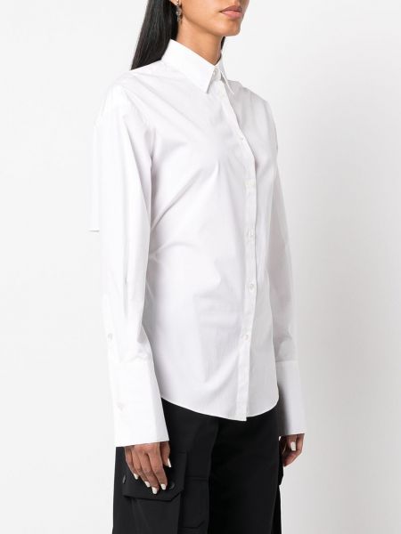 Koszula bawełniana na sprzączkę Monse biała