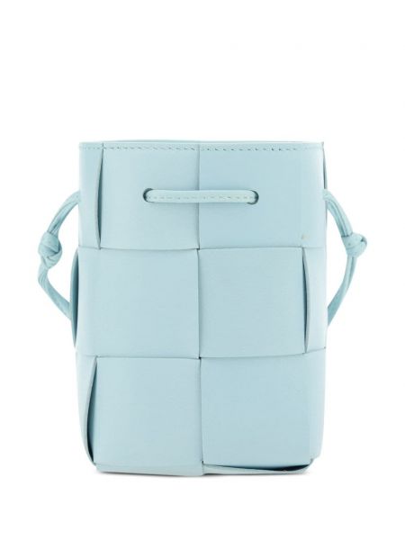 Bőr táska Bottega Veneta kék