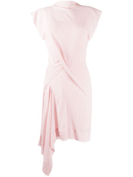 Vestido ajustado asimétrico Nina Ricci rosa