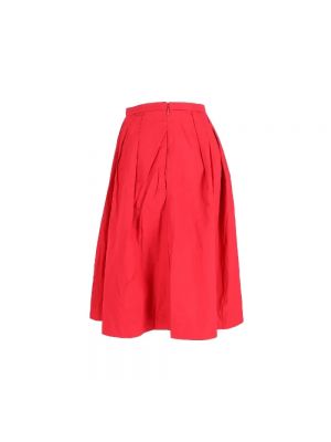 Spódnica bawełniana Moschino Pre-owned czerwona