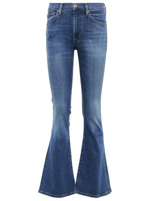 Jeans bootcut taille basse large Citizens Of Humanity bleu